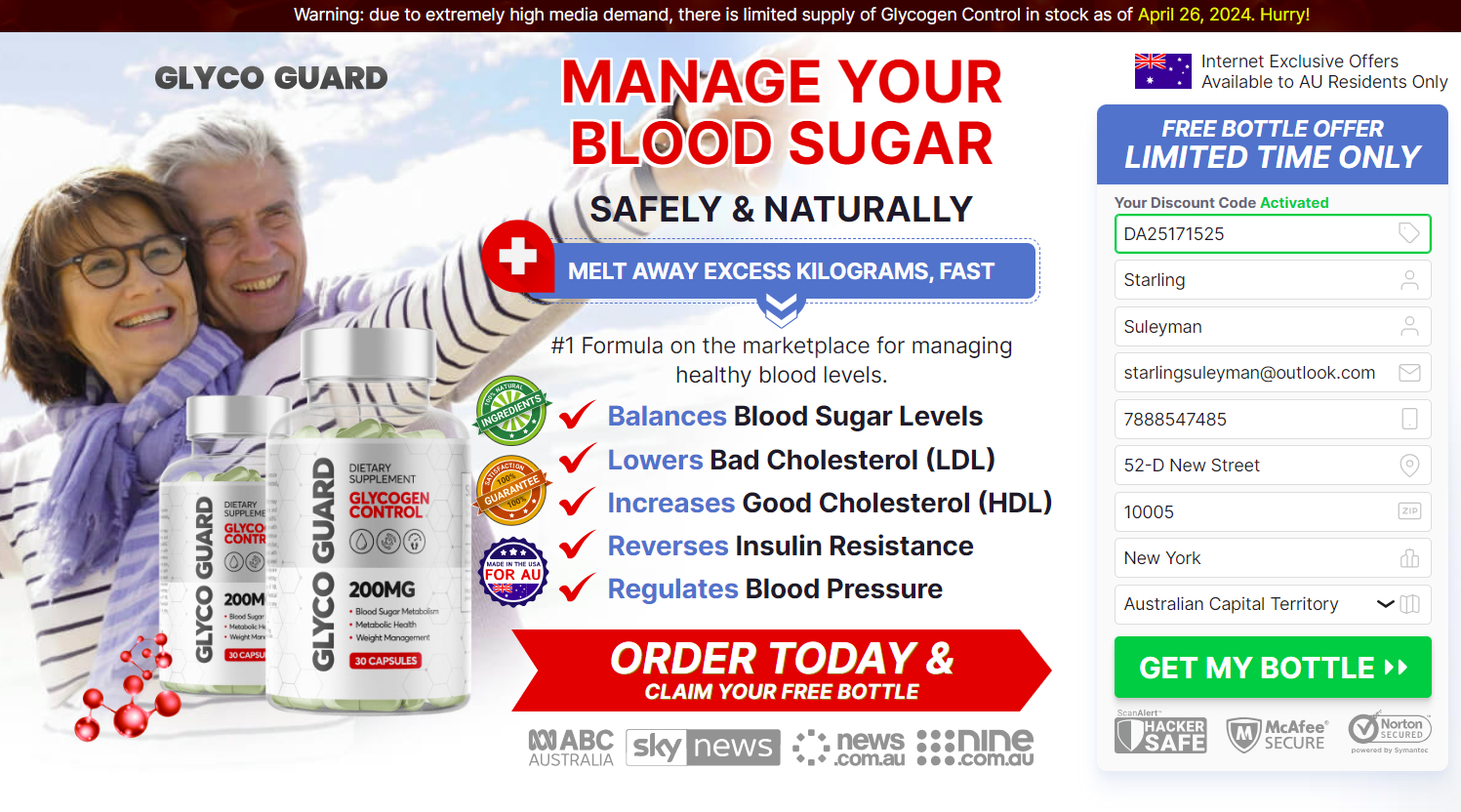 Glycogen Control Blood Sugar Australia